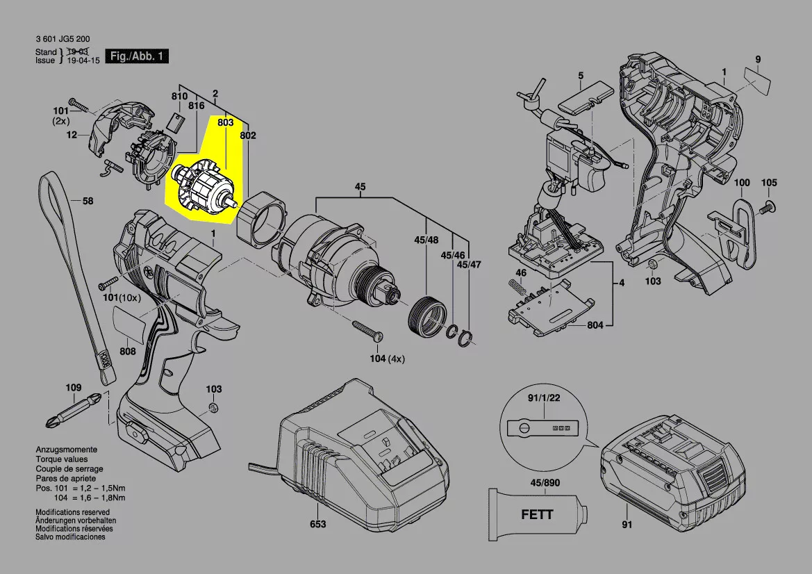 rotor réf. 1 600 A01 5UW Bosch